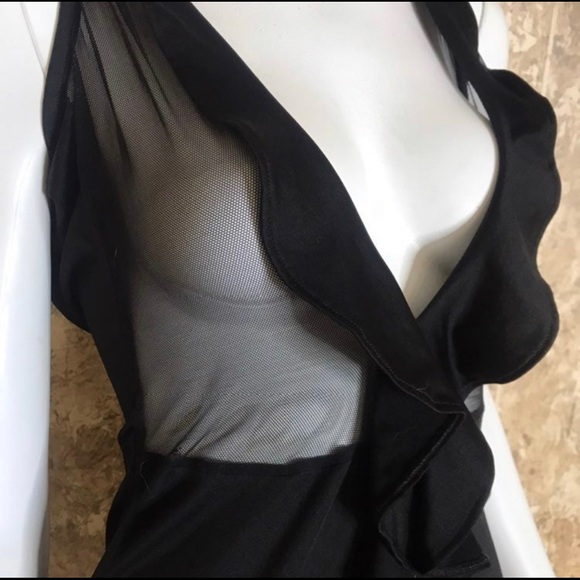 Sheer Plunge Dress - Picture 3 of 3